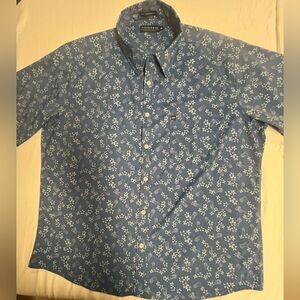 FISHHIPPIE ROWE PERFORMANCE SIZE XL BEAUTIFUL SHADE BLUES PATTERNED &
PINEAPPLES